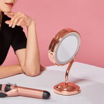 Babyliss Led Lighted Vanity Mirror Magnifying Rose Gold Be4srgk FREE