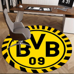 BVB, Dortmund Toolimatt &Uuml;mar Vaip Kontorivaip, Masinpestav, Libisemiskindel, Sobib Elutubadesse, Magamistubadesse 120cm yellow