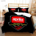 A-Aprilia Moto Racing Aastaaegne Tekikott Tekk Voodipesukomplektid Pehme Tekikate Ja Padjap&uuml;&uuml;rid &Uuml;he-/Kahe-/Kuninganna-/Kuninga EU Single(135*200cm)3pcs