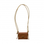 Prada Ikooniline Kolmnurkne Logo Vasikanahast Kaardihoidja Unisex Aksessuaarid Konjak 1MR046_2C8V_F0046