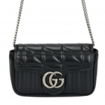 Gucci GG Marmont Super Mini Kott Nero Naiste Kotid Must 476433-DTD5N-1000 Basic Set (Bag+Dust Bag)