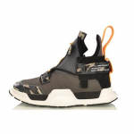 Li Ning Reburn WS Slip Resistant Lightweight Non slip Lightweight Mid top Vintage Basketball Shoes Unisex Camouflage AGBP028-2 38