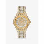 Michael Kors Suur Raquel Pav&eacute; Kuldse Tooniga K&auml;ekell MK7398 kuld