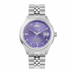 Vivienne Westwoodi kvartsikell 29 mm lilla sihver naistele DWVV311PPSL Regular Watch Box
