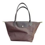 Longchamp Le Pliage Roheline Logo Nailonist K&auml;sikott Keskmine Naiste tote Mokka 2605919002 Basic Set (Bag)
