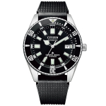PROMASTER Mehaaniline Barnacle Uretaanist MARINE 200m Veekindel &Auml;ri [CITIZEN] Meeste Kell NB6021-17E, Veekindel, Sukelduja, Rihm, Must/H&otilde;bedane, Seeria,