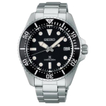 Seiko 200m Veekindel P&auml;ikesek&auml;iguline Kvartsliikumisega Roostevabast Terasest Rihmaga Kell 41mm Meeste Kellad SNE597P1 Black Dial gray