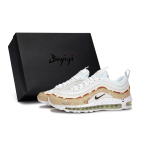 Nike Air Max 97 Abrasion Resistant Low top Running Shoes Unisex White 921826-101(Team80-S-BOX) 37.5