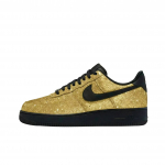 Nike Air Force 1 Kulumiskindlad K&otilde;rgust Lisavad Madalad Talla Skateboarding Jalan&otilde;ud Unisex Must Kuld FZ0627-010(Team133-) 35.5