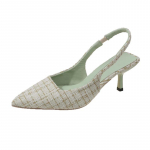 Br&auml;ndi Disaineri Slingbacks K&otilde;rged Kontsad Kingad Naistele Teravaotsalised Sinised Teravaotsalise Varbaga Peokingad Suvised &Otilde;hukese Kontsaga Sandaalid K&otilde;rge Kontsaga Kingad 34 heleroheline v&auml;rv