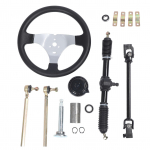 300 mm roolirattakomplekt teras Hea reguleeritavus kardik&auml;ru UTV 110cc 125cc 140cc 150cc kardi rooliratta jaoks must