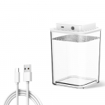 L&auml;bipaistev Beeta Kala Akvaarium Intelligenteeruva Anduriga LED-valgustus Lauapealne Kalakauss USB-laadimisega S&ouml;&ouml;tmisavaga Mudeli Hoiukarp