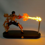 Anime One Piece Luffy Ace Tegevusmudel LED-&ouml;&ouml;valgusti Figuurid Lauavalgusti Magamistuba M&auml;nguasi Kaunistused Kingitused