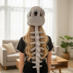 Realistlik dinosauruskeletikost&uuml;&uuml;mi komplekt Naljakas peakate Cosplay riietus Pehmed m&auml;nguasjad Loovkingitused 80cm