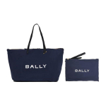 Bally &uuml;hev&auml;rviline minimalistlik kirjatr&uuml;kiga lukuga suur mahutavusega taaskasutatud pol&uuml;estrist kott ostukott &otilde;lakott k&auml;ekott suur 6305722 Basic Set (Bag+Dust Bag)