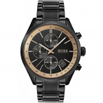 Hugo Boss 1513578 Meeste kvartskellad Must sihverplaat 44 MM + Karbiga