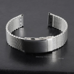 Milano v&otilde;rkk&auml;epael 18mm 20mm 22mm Kellarihmad Omega rihma jaoks 316L Reguleeritav kokkupandav pandla Luksuslik roostevabast terasest randmerihm 18mm