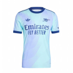 Adidas Originals 24/25 Kolmas s&auml;rk ARSENAL Sarja &Uuml;mmarguse kaelusega Vabaaja L&uuml;hikeste varrukatega Retro Jalgpallis&auml;rk Meestele - Sinine M