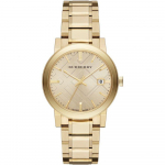 Burberry BU9033 The City Kollase kullaga Unisex k&auml;ekell 38mm kuld