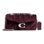 Coach Tabby 20 H&otilde;bedane logo Surunupp-kinnitus Sametine &Otilde;lakott V&auml;ike Naiste &Otilde;lakott Mellow CW608-LHME Basic Set (Bag+Dust Bag) black