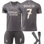 Real Madrid Ronaldo Laste Jalgpallis&auml;rk Spordir&otilde;ivad Pol&uuml;ester 140-150 cm Hall 110-120 CM valge