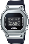 CASIO G-SHOCK GM-S5600-1 Metallkattega raamiga digitaalkell, H&otilde;bedane ja Must, P&otilde;rutuskindel 20 baari veekindel, Keskmise suurusega unisex spordik&auml;ekell