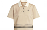 adidas originals Naiste Adicolor 70s Polo S&auml;rk 'Brown Desert' IK7850 XS