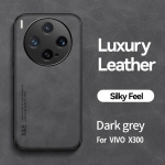 EUCAGR Luksuslik PU Nahast Magnetiline P&otilde;rutuskindel Tagakate VIVO X300 Pro jaoks Metallplaadiga Telefonikarp VIVO X300Pro X300 jaoks VIVO X300 must