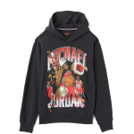 Air Jordan Flight Fleece Graafilise tr&uuml;kiga pusa Off Nior Meeste pealisr&otilde;ivad Must HJ4396-045 L black