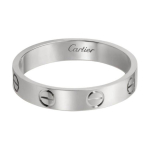 Cartier Love Series Klassikaline Kruvir&otilde;ngas 3,6 mm 18k Valge Kuld Unisex r&otilde;ngad B4085100 Box+Shopping Bag,52,Warranty Not Included