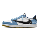 Jordan x Travis Scott Air Jordan 1 Wave Mark Black Hook 7.0 Madal libisemiskindel Madalad Vintage Korvpallijalatsid Naiste DZ4137-700(Team1897-) 42