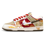Nike Dunk Punane Taevapilve Muster, Kaksk&uuml;mmend Kuus, Hobuseaasta Piiratud CNY Kulumiskindlad Madalad Laualauaketsid Meeste IQ1118-220(Team1794-) 42 beige