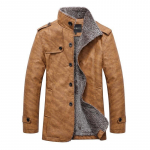 Uus talvine meeste jope ja mantel Tippkvaliteediga nahktagi Smart Casual Fur Plus sametjakk L