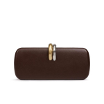 K&otilde;rgkvaliteediga disaineri &otilde;htukott Naiste k&otilde;va karbiga sidur Metallr&otilde;nga kaunistus Kett-&otilde;lakott Crossbody kott 24.5x10.5x2.5CM &scaron;okolaad