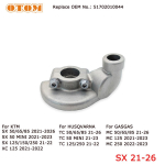 OTOM gaasikontrolli korpuse aluskate KTM SX SXF XC XCW EXC EXCF HUSQVARNA FC FE TC TE TX GASGAS EC EX MC mootorrattaosadele gray