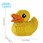 Kollane Part Loom DIY Mudel Ehitusklotsid Multikas Lemmiklooma Kujud Tellised Loov S&otilde;ber T&uuml;druk Kingitus Linn K&uuml;la