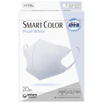 Unicharm Super mugav mask Smart Color P&auml;rlvalge kangast mask k&uuml;lmetuse ja &otilde;ietolmu jaoks Tavaline suurus 20 maski Aastaringselt v&auml;rviline mask Tilgakindel