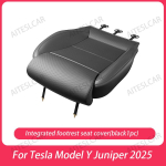 Uuele Tesla Model Y Juniper 2025 + Autop&auml;evitaja Istme Pikenduspatja Jalatugi Padi M&auml;luvahust P&otilde;lvekaitsja Juhi Kaitsematt black 1pc gray