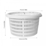 19cm basseiniskimmeri korv Maapealse basseini filtrikorv Basseini puhastustarvikud valge