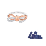 Swarovski Lifelong Bow S&otilde;rmused Naistele 55-Original brand box kuld