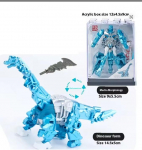 5 &Uuml;HES Legeeritud Robot Dinosaurus Transformatsiooniga Tegevusfiguuri Mudel Lastele Poistele Kingitus No acrylic box