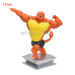 Anime Pokemon Fitness Lihaseline Mees Tegevuskuju Gengar Charmander Psyduck Squirtle Bulbasaur Snorlax PVC Kujuke Mudel M&auml;nguasjad Kingitus yellow