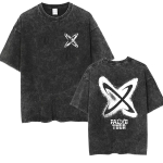 Vintage pestud Feid VS Ferxxo Falxo tuur 2026 f&auml;nnide T-s&auml;rk meestele naistele gooti mood &uuml;le suurusega suvine puuvillane T-s&auml;rk streetwear M black