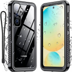 IP68 Shellbox Veekindel &Uuml;mbris Samsung Galaxy S26 S25 S24 S23 Ultra Plus A57 A37 A56 A36 jaoks Alumiinium Ujumine Telefon Luksuslik Kate Samsung S26 Ultra must