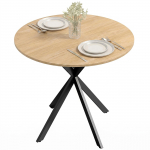 80cm T&ouml;&ouml;stuslik &uuml;mar s&ouml;&ouml;gilaud - Valge tamm 80 x 80 x 75 cm
