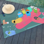 Multikas D-Dumb Ways to Die R&auml;tik Rannas Joogas J&otilde;usaalis Kerge Kaasaskantav Ujumiseks Du&scaron;i jaoks Reisimiseks Sporditarvikud Liivakindel 130x80cm