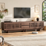 Moodne televiisikapp, madal kapp kuni 80-tollisele televiisorile, 4 liigendustega ust, 2 sahtlit, 6 sektsiooni, elutuba, magamistuba, p&auml;hklipuu v&auml;rvi, 200x39.5x55cm 200 x 39.5 x 55 cm