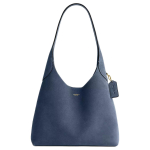 COACH Brooklyn Lehm Nahast &Otilde;lakott V&auml;ike Naiste teksinapp Sinine CW637-B4LD One Size 1 gray