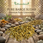 IndiaJadiBooti Barge Sudab (250 g) | Kuivatatud rebasuurilehed/Ruta Graveolens | Suddabi &uuml;rt | Traditsiooniline vahend menstruatsioonimugavuse ja kurja silma vastu (Kuri silm)
