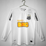 Retro Klassikaline Santos Jalgpalli S&auml;rk Mehed Naised L&uuml;hikeste Varrukatega Vabaaja Hip Hop Streetwear Spordir&otilde;ivad Small white